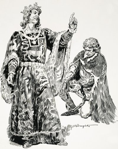 Edoardo III sequestrò Ruggero Mortimer e lo portò a Londra in catene. da C.L. Doughty