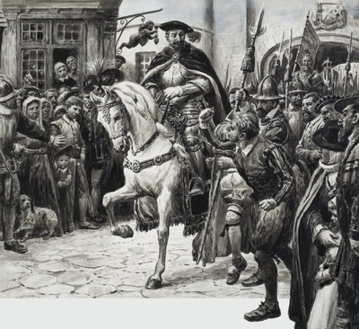 John Dudley, duca di Northumberland (gouache su carta) da C.L. Doughty