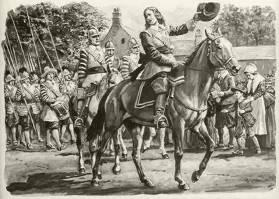John Hampden (litografia a colori) da C.L. Doughty