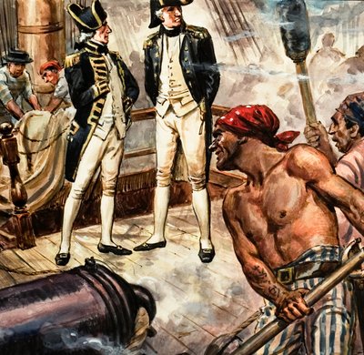 Nelson nella battaglia di Trafalgar da C.L. Doughty