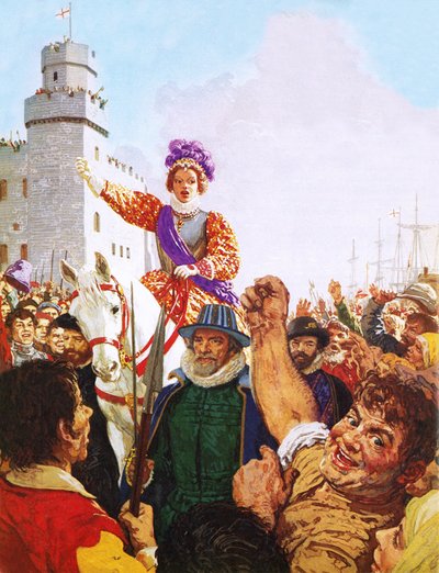 La regina Elisabetta I pronuncia il discorso sull