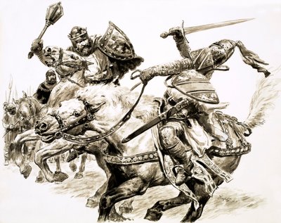 Il re senza regno, Roberto il Bruto (gouache su carta) da C.L. Doughty