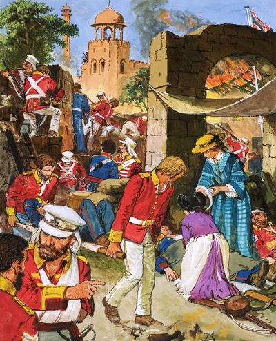 La situazione per le forze britanniche a Cownpore peggiorava di giorno in giorno. da C.L. Doughty