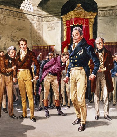 Guglielmo IV (1765-1837) Il trionfo dei riformatori (guazzo su carta) da C.L. Doughty