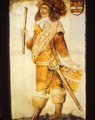 Dettaglio della finestra nella chiesa di St. Chads, Farndon, Cheshire, XX secolo da CM Dixon
