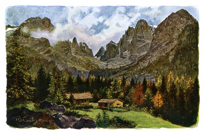 Lago Nambino e il gruppo Brenta, Tirolo da CM Reisch