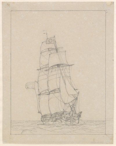 Un Brigantino da Christoffer Wilhelm Eckersberg