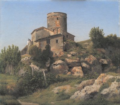 Un edificio vicino a Tor di Quinto fuori Roma da Christoffer Wilhelm Eckersberg