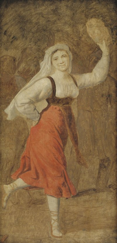 Una ragazza italiana che balla da Christoffer Wilhelm Eckersberg