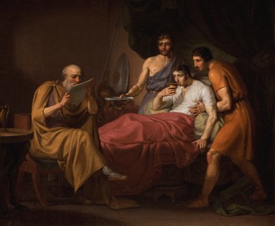 Alessandro Magno sul letto di malattia da Christoffer Wilhelm Eckersberg