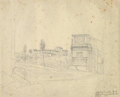 Arco di Costantino da Christoffer Wilhelm Eckersberg
