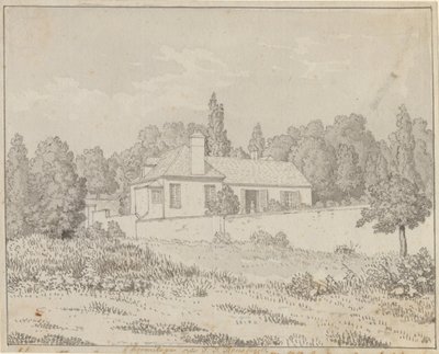 Casa di Jean Jacques Rousseau nel giardino del palazzo a Ermenonville da Christoffer Wilhelm Eckersberg