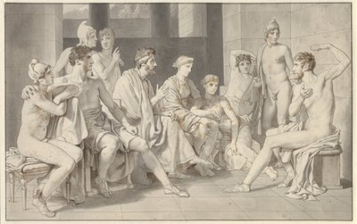 Ulisse presso Alcinoo racconta la sua vita da Christoffer Wilhelm Eckersberg