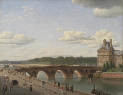 Pont Royal visto da Quai Voltaire da Christoffer Wilhelm Eckersberg
