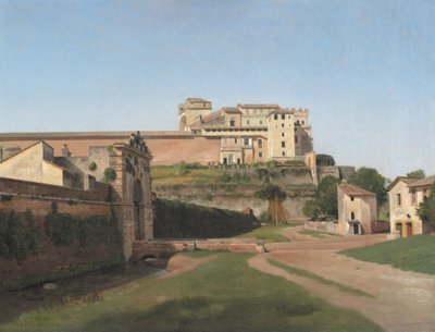 Porta Angelica e parte del Vaticano da Christoffer Wilhelm Eckersberg