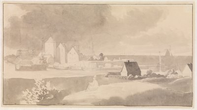 Prospetto di Korsør da Christoffer Wilhelm Eckersberg