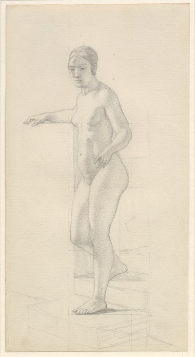 Modella femminile in piedi da Christoffer Wilhelm Eckersberg