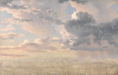 Studio di nuvole sullo stretto da Christoffer Wilhelm Eckersberg