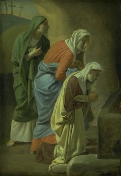 Le tre Marie al sepolcro di Cristo. Studio da Christoffer Wilhelm Eckersberg