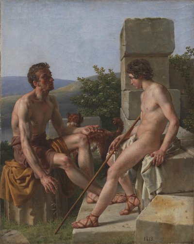 Due pastori da Christoffer Wilhelm Eckersberg