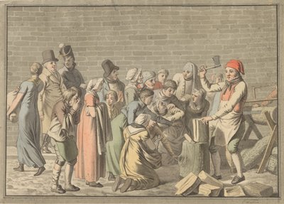 Distribuzione di legna ai poveri da Christoffer Wilhelm Eckersberg