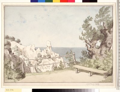 Veduta dalla scogliera di Møn presso Sommerspiret da Christoffer Wilhelm Eckersberg