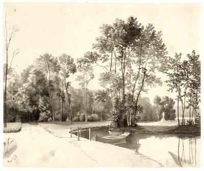 Vista del giardino di Sanderumgaard da Christoffer Wilhelm Eckersberg