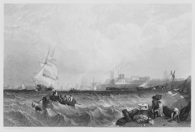 Portsmouth Harbour, dal quadro nella Collezione Reale da C. (after) Stanfield
