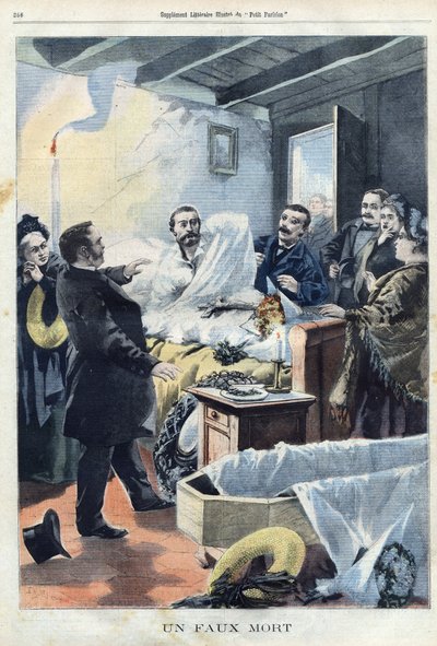 Un finto morto da C. A. & Crespin A. L. C (1859 1944) Andrieux