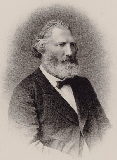 Ritratto del compositore Auguste François Morel 1809-1881, ca. 1860 da C. Bornemann