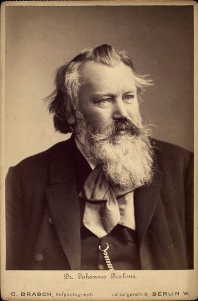 Johannes Brahms, compositore e pianista tedesco da C Brasch