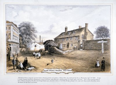 Veduta del Palazzo di Re Giovanni, Old Ford, Poplar, Londra, c. 1863 da C Coghlan