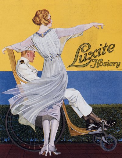 Pubblicità per Luxite Hosiery, da Vogue magazine, 1919 da C. Coles Phillips