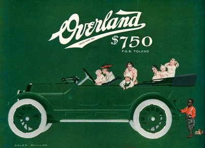 Pubblicità della rivista Willys-Overland da C. Coles Phillips