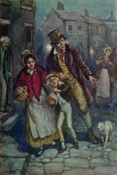 Illustrazione per Oliver Twist di Charles Dickens da C. Dudley (after) Tennant