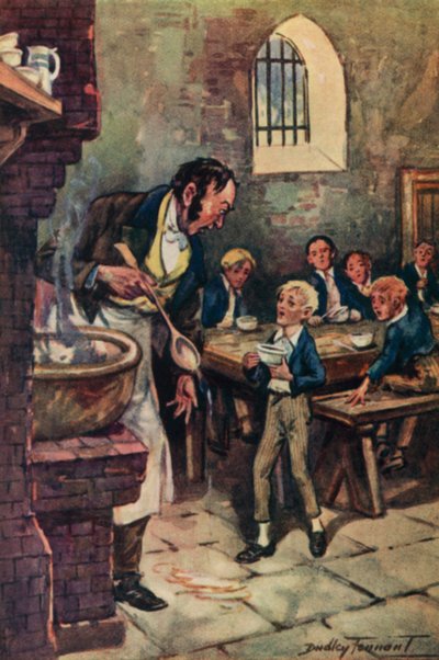 Illustrazione per Oliver Twist di Charles Dickens da C. Dudley (after) Tennant
