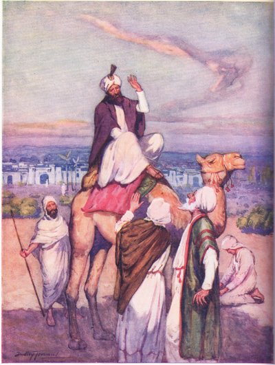 Il fondatore arabo di una grande religione: Maometto nato alla Mecca (litografia a colori) da C. Dudley Tennant