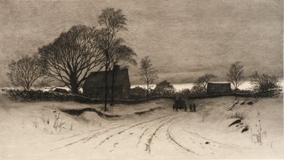 (Scena rurale invernale) da C. F. William Mielatz