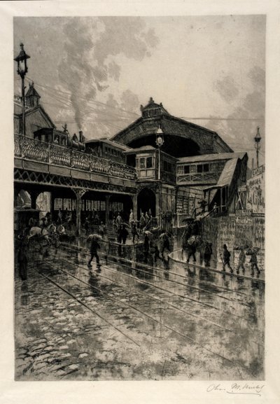 Ingresso al ponte di Brooklyn da C. F. William Mielatz