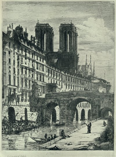 Le Petit Pont, 1915 da C. H. Meryon