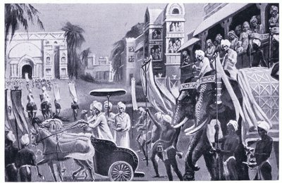 Prasenajit di Kosala (Oudh) in visita 520 a.C. da C. Hargrave Martin