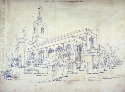 Chiesa di All Hallows-by-the-Tower, Londra da C John M Whichelo