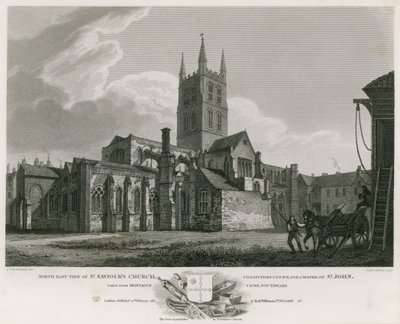 Veduta nord-est della Chiesa di San Salvatore, Tribunale Consistoriale e Cappella di San Giovanni da C. John Mayle Whichelo