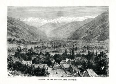 Cier e la valle di Bagneres-de-Luchon, Francia, c1879 da C. Laplante
