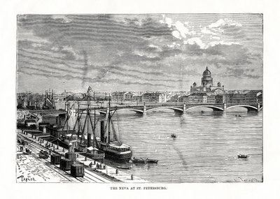 Il fiume Neva, San Pietroburgo da C. Laplante