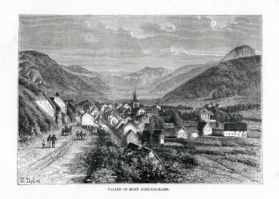 La valle di Mont-Dore-les-Bains, Francia, XIX secolo da C. Laplante