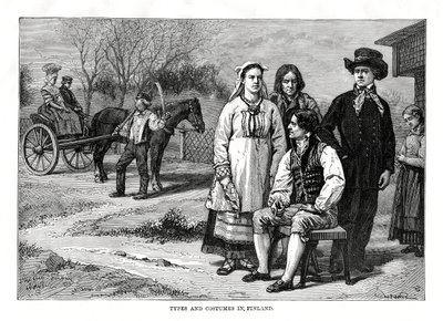 Tipi e costumi in Finlandia, 1879 da C. Laplante