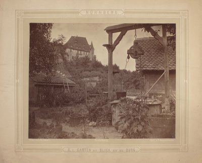 Heidelberg - Vista del castello dal giardino, c.1870 da C. M. Eckert