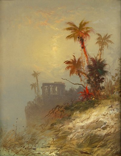 Paesaggio egiziano, fine XIX-inizio XX secolo da C. Morgan McIlhenney