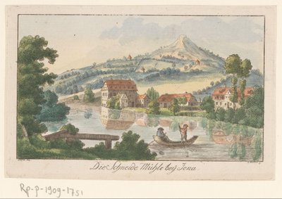 Vista della segheria vicino a Jena da C. Müller